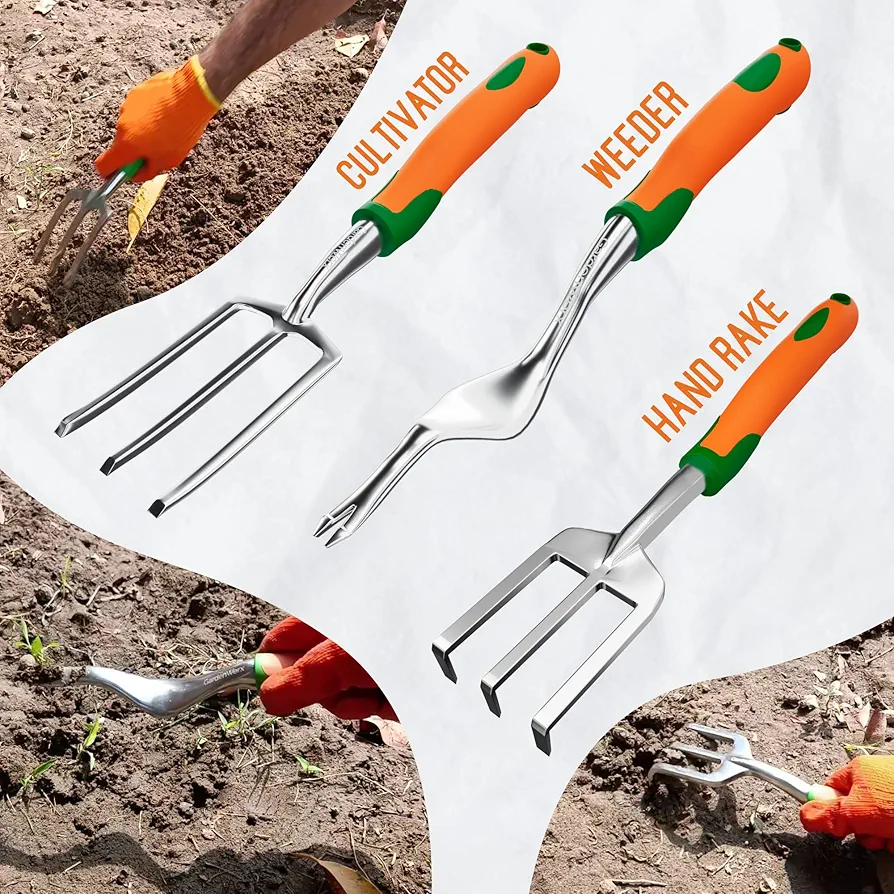 Gardening Tool Kit 10Pcs Set Stainless Steel - Image 2