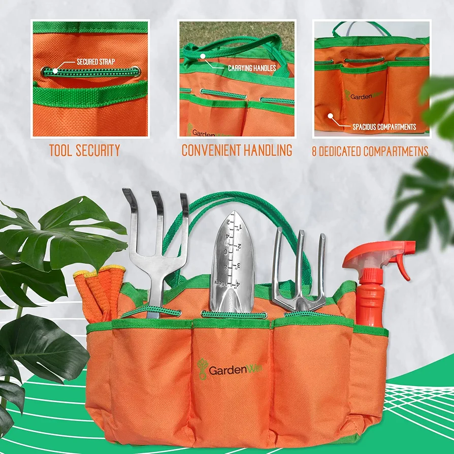 Gardening Tool Kit 10Pcs Set Stainless Steel - Image 6